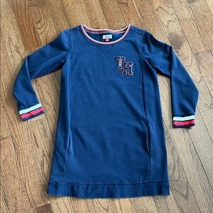 Tommy Hilfiger Sweater Blue Dress with Red and White Trim